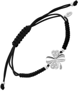 LOTUS SILVER Pulsera Plata Mujer LP3108-2/2 de Primera Ley 925 ml | Pulsera Trébol 4 Hojas con Amuleto de la Suerte, Pulido y Acabado Refinado, Regalo de Cumpleaños y Ocasiones Especiales