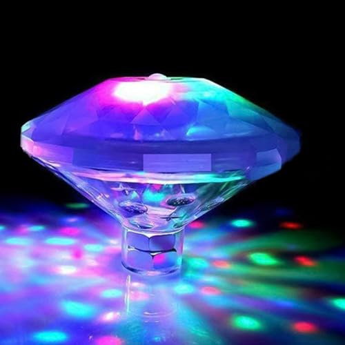 Floating Disco Light with 7 Modes - Led Bath & Pool Light, Waterproof Color Changing Underwater Disco Fountain Decorations
