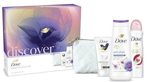 Dove Discover Favourites Selection Gift Set with a beauty bag - 3 piece
