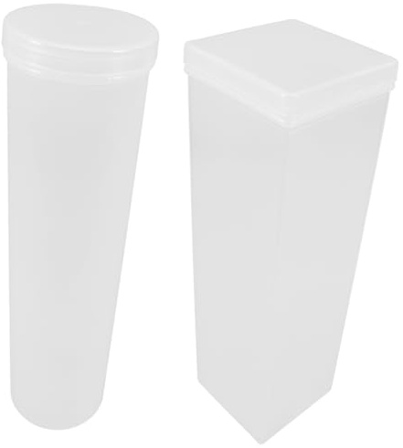WEKADRIN 2 Pack Biscuit Storage Containers Cookie Jars with Lids Clear Food Storage Jar for Crackers Biscuits and Snacks Sealed Transparent Kitchen Organiser