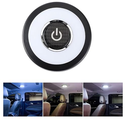 VTANOK Auto-Decken-Dachleuchte, wiederaufladbar, über USB, für BMW 1er 120d E87 130i E87 120i E87 118i E87 116i E87 116d E87 kabellose Kuppellampe universell für Innenraum, LKW, Wohnmobil, Boot