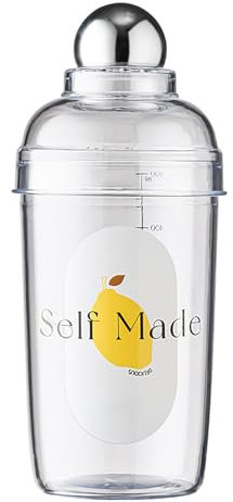Kuuleyn Cocktail Shaker, batidora de vinos, copa de té de batidora de bebidas a mano, 500 ml de copa de camarero anti splashing con escala para la barra de té de leche barra de