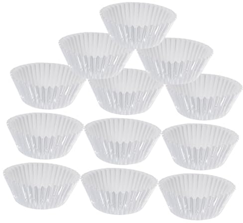 Warmhm 100 pezzi Pirottini per Cupcake Mini in Alluminio Spessore Maggiorato Stampi Usa e Getta per Muffin e Crostatine per Feste Compleanni e Cerimonie