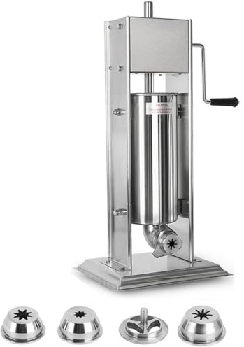 Macchina per Churrera Manuale churros da 3 l/0,79 galloni, il riempimento verticale di ciambelle, cioccolato e marmellata in acciaio inossidabile commerciale
