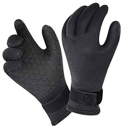 YFDGD Guanti Nuoto Guanti da immersione in neoprene Uomo Donna Antiscivolo nuoto subacquei resistenti all'usura Attrezzatura for lo snorkeling(03Diving Gloves 5MM,XL)