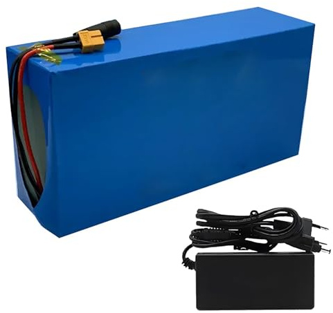 Batteries au Lithium 48 Volts Batterie au Lithium 48 V 20 Ah Batterie Rechargeable 48 V Batterie Li-ION 48 V pour kit de Conversion Moteur 0-960W avec Chargeur et BMS 48V 20Ah,T