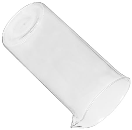 SHINEOFI Tasse à Café à Piston en Verre 600 Ml Résistant Haute Température Anse en Bois, Couvercle de Rechange pour Cafetière Presse Française, Accessoire pour Infusion Thé et Café