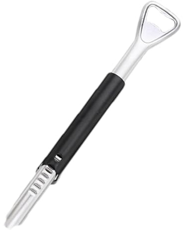 Abridor de tarros, sacacorchos ajustable manual 2 en 1, abrelatas de cocina, cerveza, refrescos, para uñas largas, camareros, personas mayores, hombres, mujeres, bares, caravanas, hogar, viajes