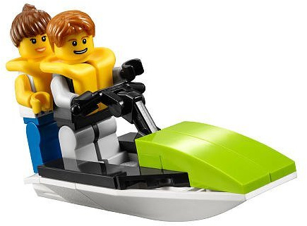 LEGO City Mini Figure Set #30015 Jet Ski Bagged by LEGO