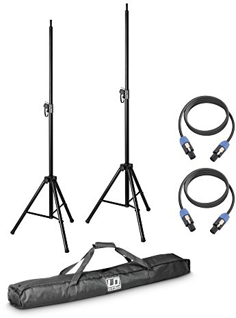 LD Systems DAVE 8 SET 2-2 x Speaker Stand with Transport Bag + 2 x Speaker Cable 5 m for DAVE 8 Systems
