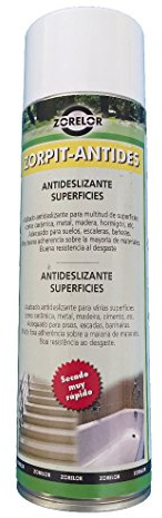 ZORELOR Spray antideslizante de uso profesional. Multisuperficie (cerámica, metal, madera, hormigón, suelos, escaleras, bañeras etc.) SECADO MUY RÁPIDO (500 ml) Envío GRATIS 24 horas.