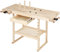 TIMBERTECH® Hobelbank - 127x57,5x82,5 cm, aus Holz mit Spannzange, Schraubstock und Schublade, bis 200 kg belastbar - Werkbank, Werktisch, Arbeitsbank, Tischlerbank, Holzwerkbank