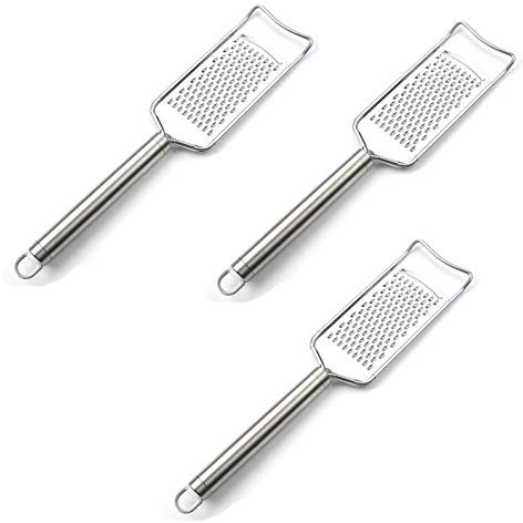 Lot de 3 râpes à fromage et zesteur de citron - Lame en acier inoxydable pour fromage, gingembre