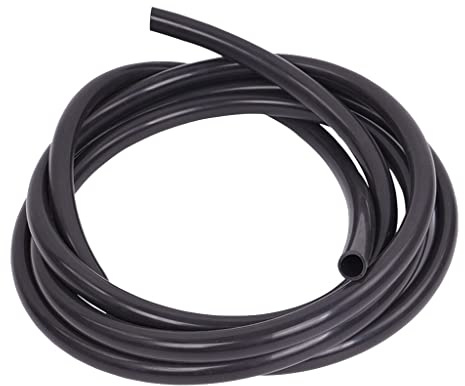 JEEIJ Manguera De Silicona Negra, Tubo De Silicona Suave Flexible De 1/2/3/4/5/6/7/8/9/10/12mm, Tubo De Goma De Silicona Resistente A Altas Temperaturas, 1 Uds. (Size : 1m, Color : 10x12mm)