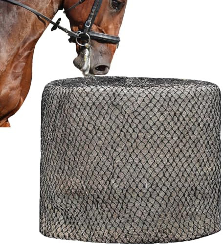KYZTMHC Hay Feeder Mesh Bag Slow Hay Feeder Hay Nets Horse Hay Network Large Round Bale Net for Horse Feeder Full Day Feeding ( Size : 5ft*5ft )