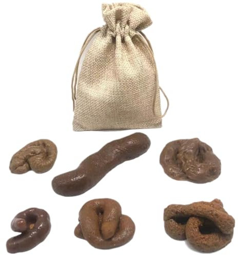 ZKGYUS Mierdas de Broma como articulos de Broma, 6 Pcs Mierda o Caca Realista para Hacer bromas para Adultos Divertidos. Ideal para Hacer Regalos de Broma y Regalos Divertidos