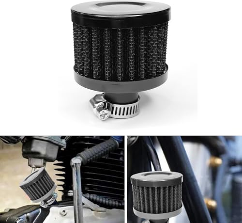 Pvotawp Filtro de ventilación Reather Fit limpiador de ventilación de coche, kit de filtro de admisión de aire frío, 0.47 pulgadas para coche, turbo de ventilación, filtro de admisión de aire,