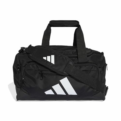 adidas Unisex Training Defender Duffle Bag XSmall, Black/White, One Size