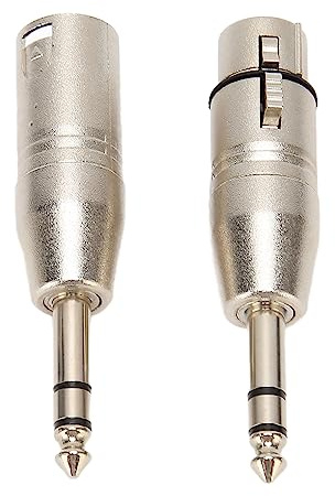2pcs 1/4 Inch TRS To XLR Adapter, 6.35Mm Stereo Male To XLR Female And Male Balanced Audio Connector