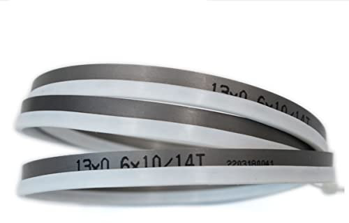 8 9 10 12 M42 Bi-Metal 1/2 Lame for sega a nastro. 1425 1570 1790 2240 X 13mm Con 6, 14Tpi Lama for sega a nastro Taglio di legno duro, metallo.(6Tpi,Length 1300mm)