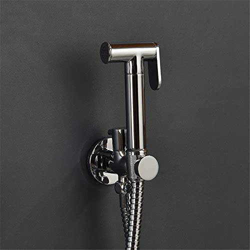 Rubinetto per bidet in ottone di alta qualità con doccetta a spruzzo design rotondo per bagno bidet miscelatore per WC spruzzatore soffione doccia musulmano per una maggiore igiene