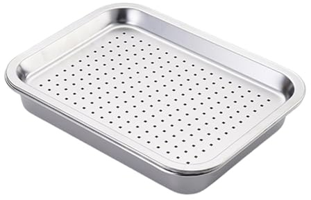Stainless Steel Oil Tray, Under Sink Drip Tray, Tea Trays, Dishwasher Drain Pan, Condensate Drain Pans, Mini Metal Food Plate(60x40x4.8cm/24x16x1.9in)