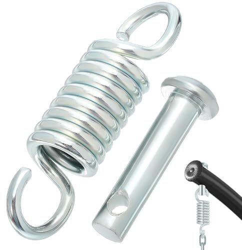 HEMOTON Kit de Ganchos y Resortes de Extensión para Columpios y Hamacas Accesorios Resistentes para Jardín Asiento Repuesto Soporte Duradero con Pin y Resorte de Alta Resistencia