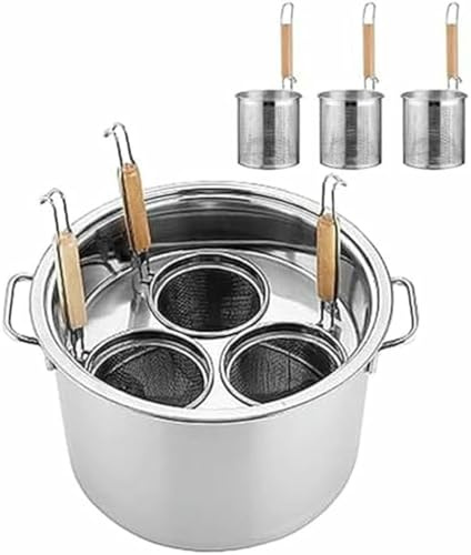 Pentola per pasta con cestello e colino per una cottura efficiente e un facile drenaggio