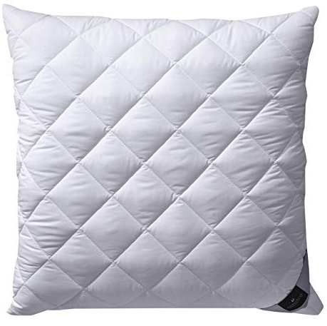 Billerbeck Kopfkissen Classic Clean - Faserkissen ca. 80 x 80 cm – Kissen mit mittlerer Stützkraft – AIRFLOCKS® Füllung, weich und kuschelig