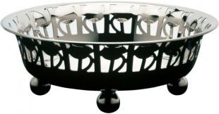 Alessi 90001 Rosenschale Cestino rotondo 23 cm