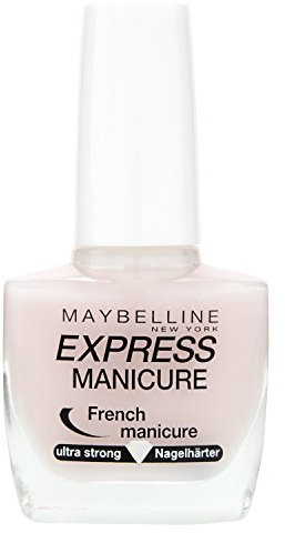 Maybelline New York Make-Up Nailpolish Express Manicure Nagellack French Manicure Rosé/Nagelhärter für gestärkte Nägel in natürlichem French Look, 1 x 10 ml