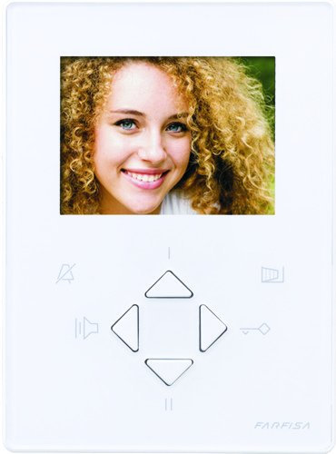 Farfisa ZH1252W Videocitofono a 2 Fili Duo con Cablaggio Bus, Montaggio a Parete, Bianco