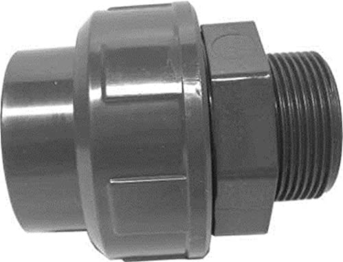 STEMAX-Wassertechnik: PVC-Gewindefittings und Übergänge, Verschraubung, klebemuffe x AG, Größe: 40mm x 1 ¼“