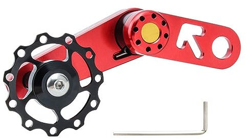 MEROURII Tensor de Cadena de Bicicleta, Una Sola Velocidad Herramienta de Cadena de Bicicleta de Aleación de Aluminio de Cadenas de Cambio Trasero de Bicicleta