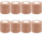 BQTQ 8 Rotoli Benda Elastica Bendaggio Adesiva Benda Elastica Coesiva Bendaggio Garza Coesiva Benda Nastro Elastico Autoadesivo per Persone e Animali (Beige, 5 cm x 4,5 m)