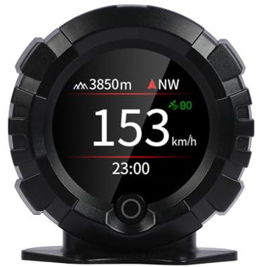 Auto neigungsmesser Cars Heads Up Display, Car HUD Dual Mode GPS & OBDII Multi-Function Smart Slope Meter MPH and KM/H Units Digital Inclinometer Car Angle Slope Meter for All Cars