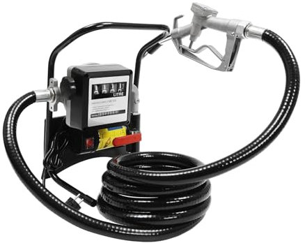 120W Elektrische Dieselpumpe Selbstansaugend Komplett Set, Dieselförderung 12V 40L/min Dieselpumpe Oil Pumpe, Diesel-Extraktionspumpe Elektroplattierte