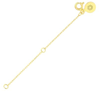 Einzelstück® Prolongation de chaîne de cou I Chaîne de prolongation I 925 Argent sterling I Prolongation de chaîne en argent I Longueur 7 cm I Pièce unique fabriquée à la main avec pendentif décoratif