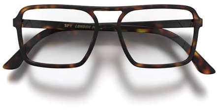 LONDON MOLE® Spy lesebrille | Coole quadratische lesegeräte im pilotenstil | Herren damen unisex | Federscharniere