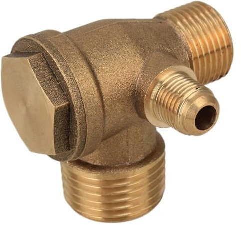 Check Valves Alloy/Pure Copper Threaded Pipe Check Valve Connector Tool for Air Compressor Oil Free Air Compressor/Return Valve/Check Valve(Alloy 160x135x95mm)