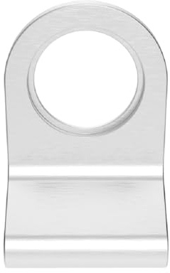 KOOPLES HARDWARE Cylinder Latch Pull Door Handle for Euro Lock Front Entry Cover Plate Durable Fixing Accessory (Satin Chrome, 72mm x 48mm)