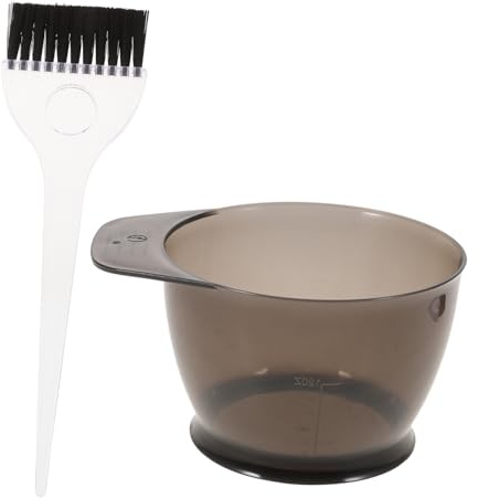 WEKADRIN Ensemble De Teinture Pour Cheveux Diy 2 Pièces Bol Et Pinceau En Plastique Dur Réutilisable Pour Salon Professionnel Coloration Capillaire