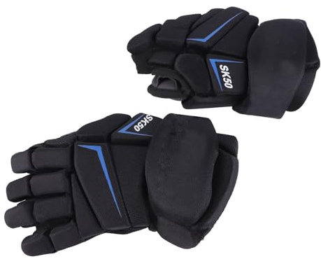 Fafeims Nylontyg EVA Foam PE Cover Ishockeyhandskar Andas Skyddande Passform för Hockeyspelare (9 tum)