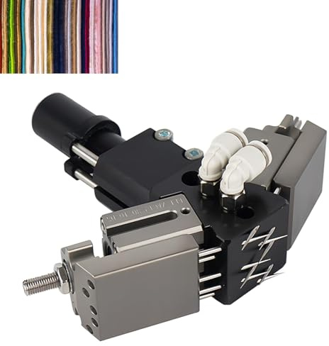 Greifschwamm-Vliesstoff-Luftklemme, V-förmiger Greifer, pneumatischer Nadelclip, 50 N Greifkraft, Nadeldurchmesser 1,8 mm, Druck 0,2–0,7 MPa, Auszugslänge 0–13,8 mm, zum Bewegen von Stoffen