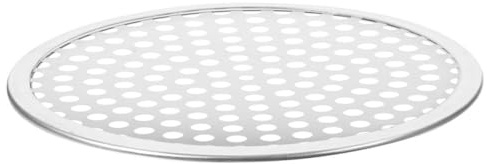 Veemoon Plaque à Pizza Perforée en Alliage d'Aluminium 10 Pouces Grille de Cuisson Antiadhésive Compatible Four et Micro-Ondes Moule à Pizza Rond pour Cuisson Rapide et Uniforme