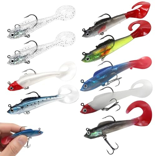 9pcs Pike Fishing Lures Set, Silicone Fishing Lures, Realistic Design, Pike And Perch Fish Lure For Saltwater And Freshwater, Professional Multi-Species Lure Collection For Bass Trout And Sea Fishi