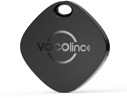 VOCOlinc Tag 1 Pack, Buscador de Objetos Bluetooth Tracker Compatible con Buscar Apple (Sólo iOS, NO para Android), Localizador Rastreador para Llaves, Carteras, Mochila, Bolso, Baterías Reemplazo