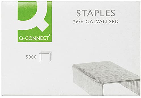 Q-Connect häftklamrar 26/6 mm (förpackning med 5 000) KF27001