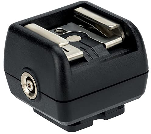 JJC JSC-2 Hot Shoe/Zapata Flash Adapter (Hot) con PC Sync Socket