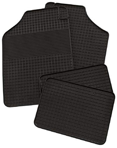 Petex 92140 Gummimatte Universal 4-teilig Standard Größe 3, schwarz